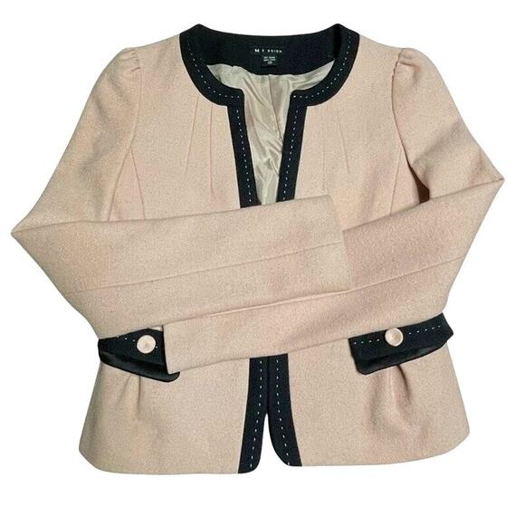 Vintage M I ssion Pastel Pink Wool Blazer Small - Picture 9 of 12